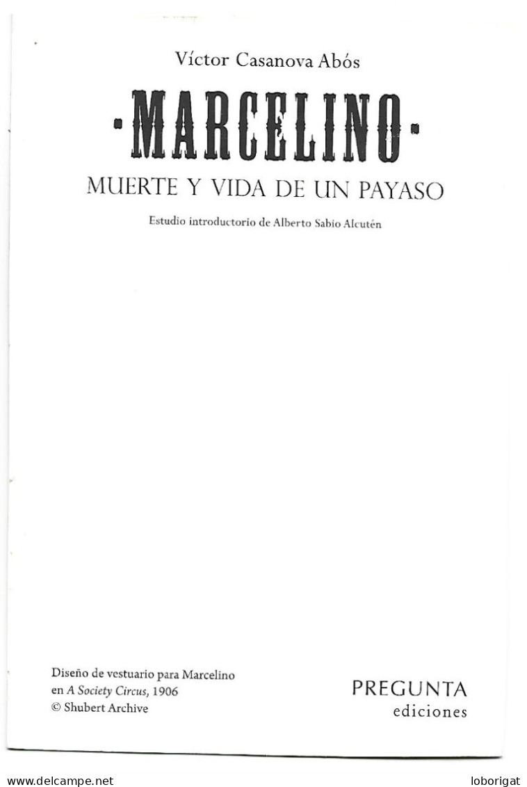 " MARCELINO ".- MUERTE Y VIDA DE UN PAYASO - Gunn