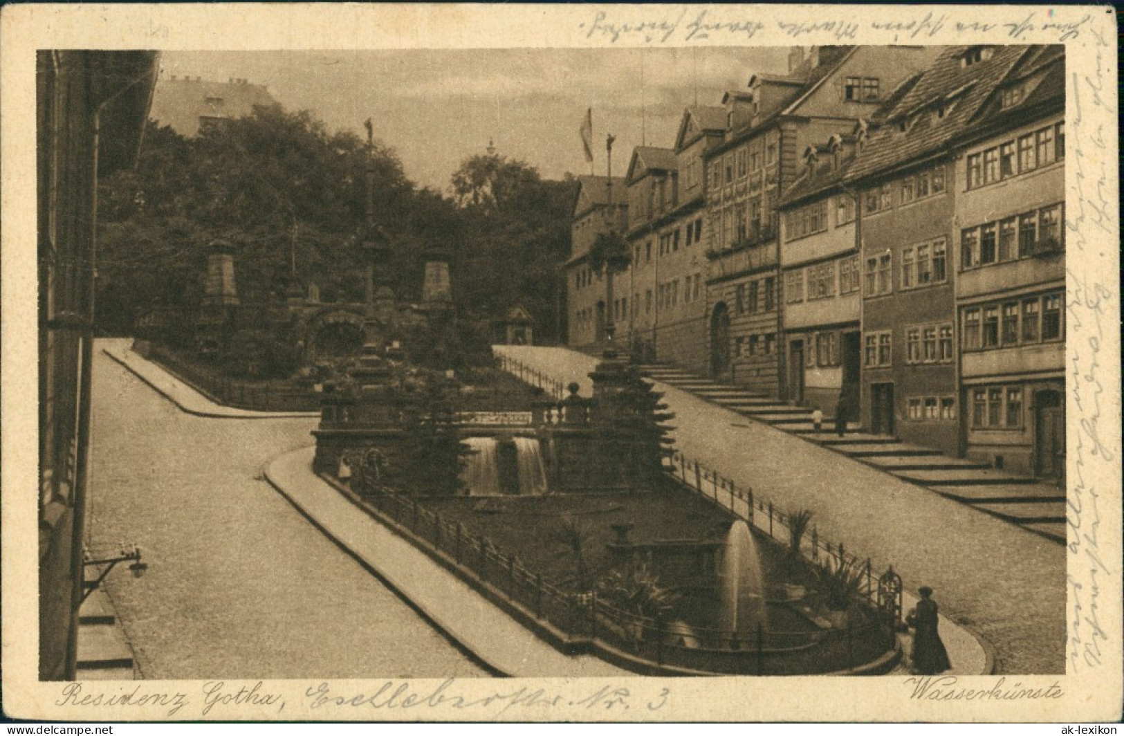 Ansichtskarte Gotha Wasserkünste 1922 - Gotha
