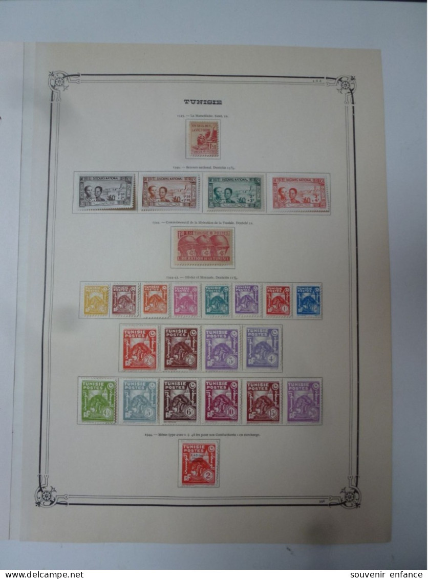 Lot De Timbres De Tunisie 1944 1945 1946 Neuf Sur Charnière - Unused Stamps