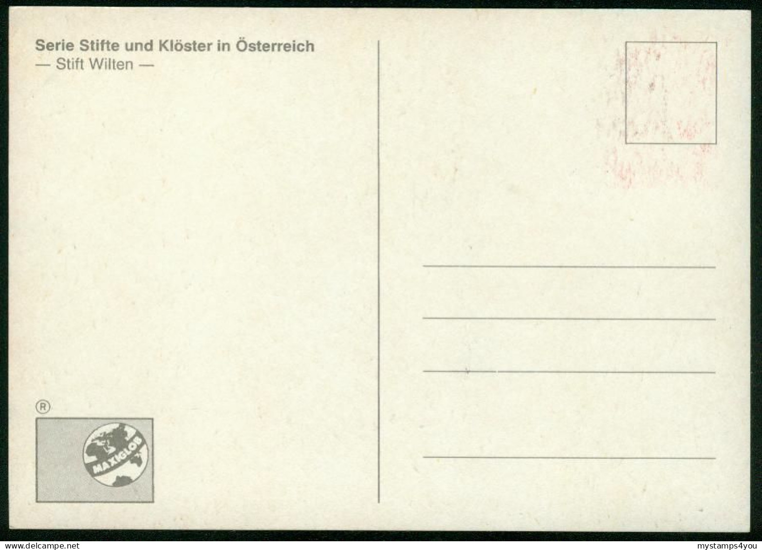 Mk Austria Maximum Card 1988 MiNr 1915 | Monasteries And Abbeys, Premonstratensian Monastery, Wilten #max-0144 - Maximumkarten (MC)