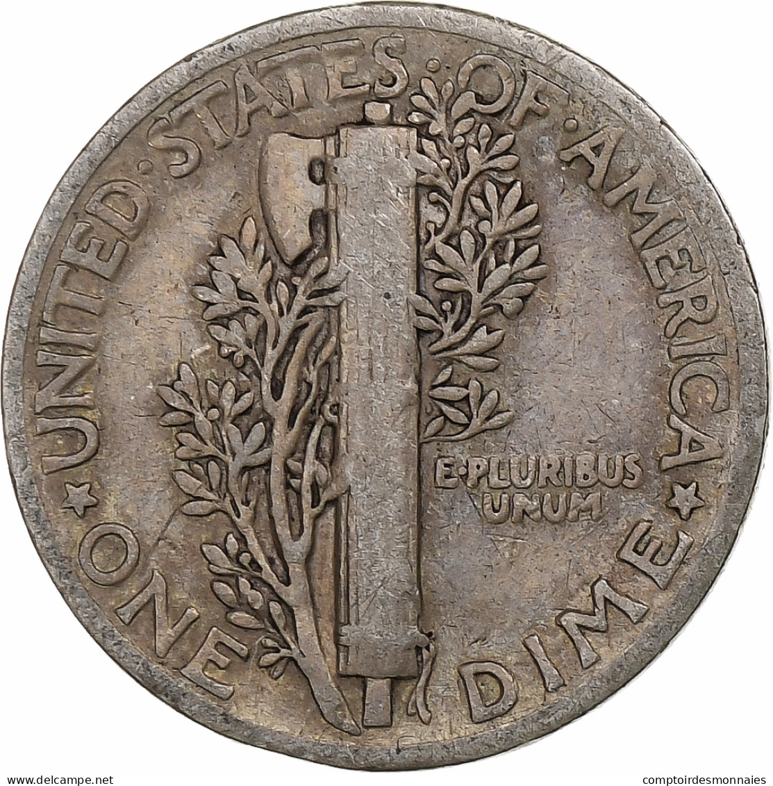 États-Unis, Dime, Mercury, 1941, Philadelphie, Argent, TB+, KM:140 - 1916-1945: Mercury (Mercure)