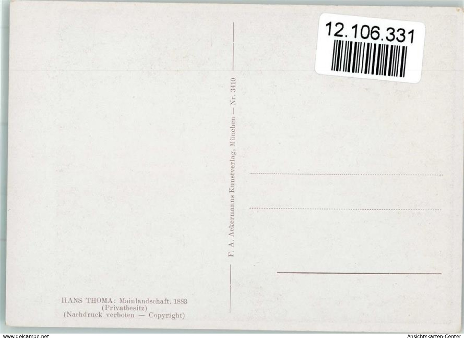 12106331 - Thoma Hans Mainlandschaft - Verlag - Thoma, Hans