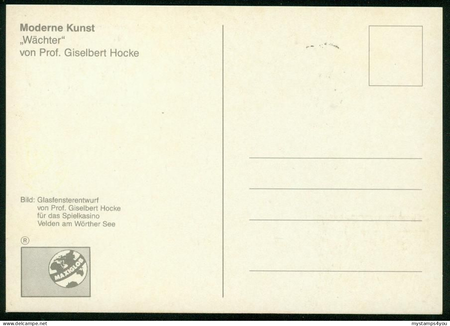 Mk Austria Maximum Card 1988 MiNr 1938 | Austrian Modern Art, Guards (Giselbert Hoke) #max-0151 - Cartas Máxima