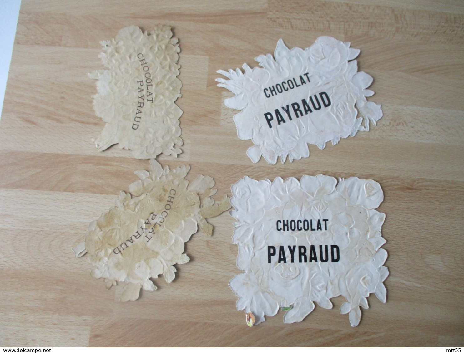 LOT DE 4 DECOUPI CHROMO FLEURS CHOCOLAT PAYRAUD - Ragazzi