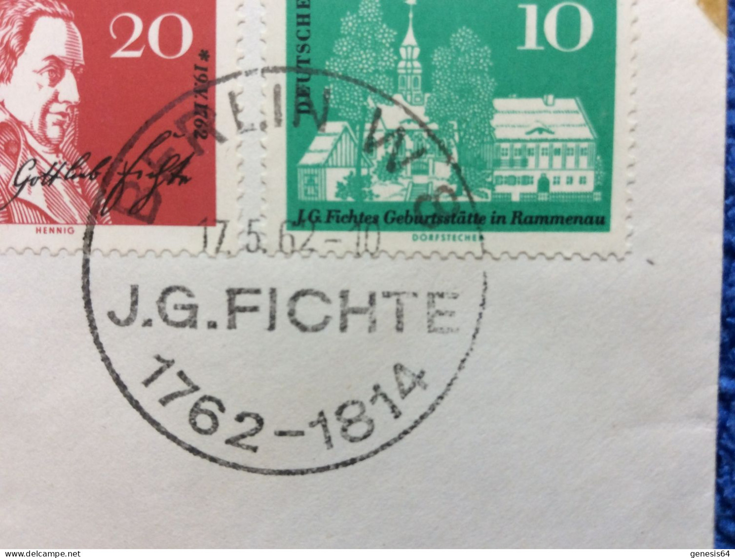 DDR - 1962 R-Brief Aus Zittau - SST "J.G.Fichte" (2DMK047) - Briefe U. Dokumente