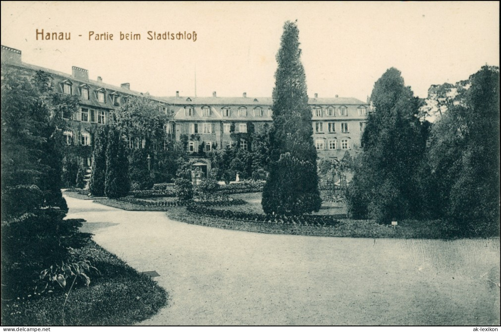 Ansichtskarte Hanau Partie Am Stadtschloß 1909 - Hanau