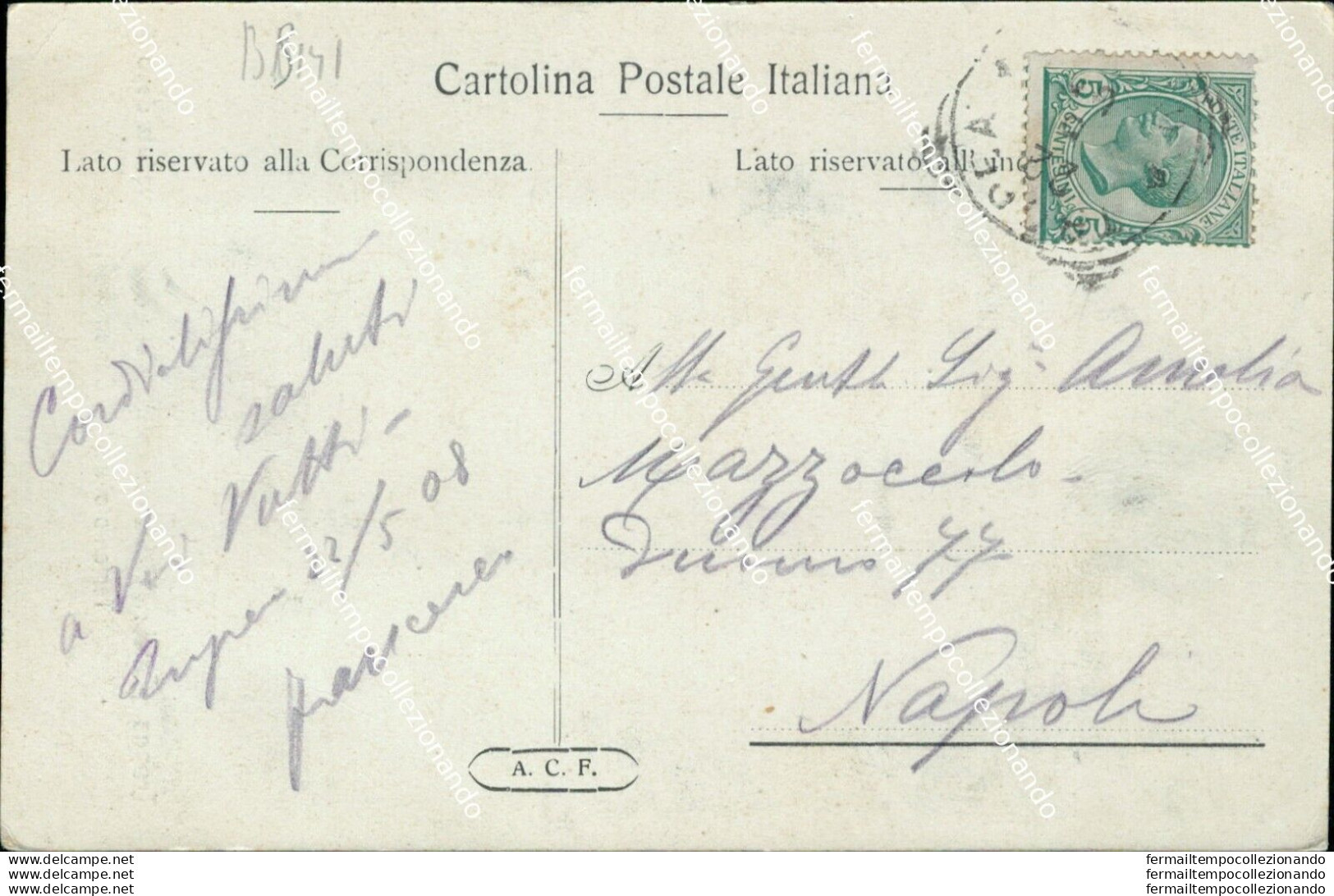 Bs141 Cartolina Tropea Via Che Conduce Alla Stazione Dopo Il Terremoto Del 1905 - Vibo Valentia