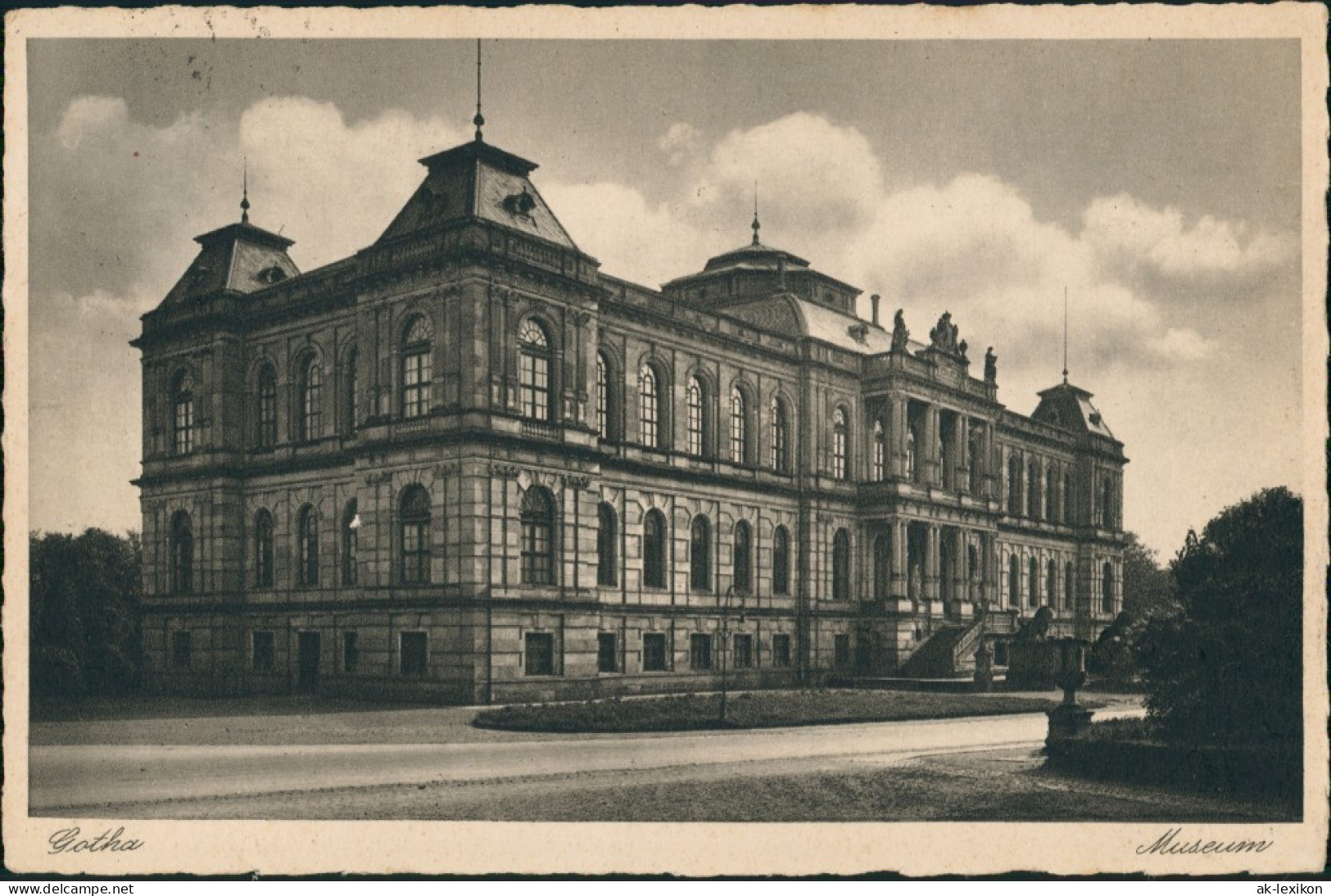 Ansichtskarte Gotha Partie Mit Museum 1935 - Gotha