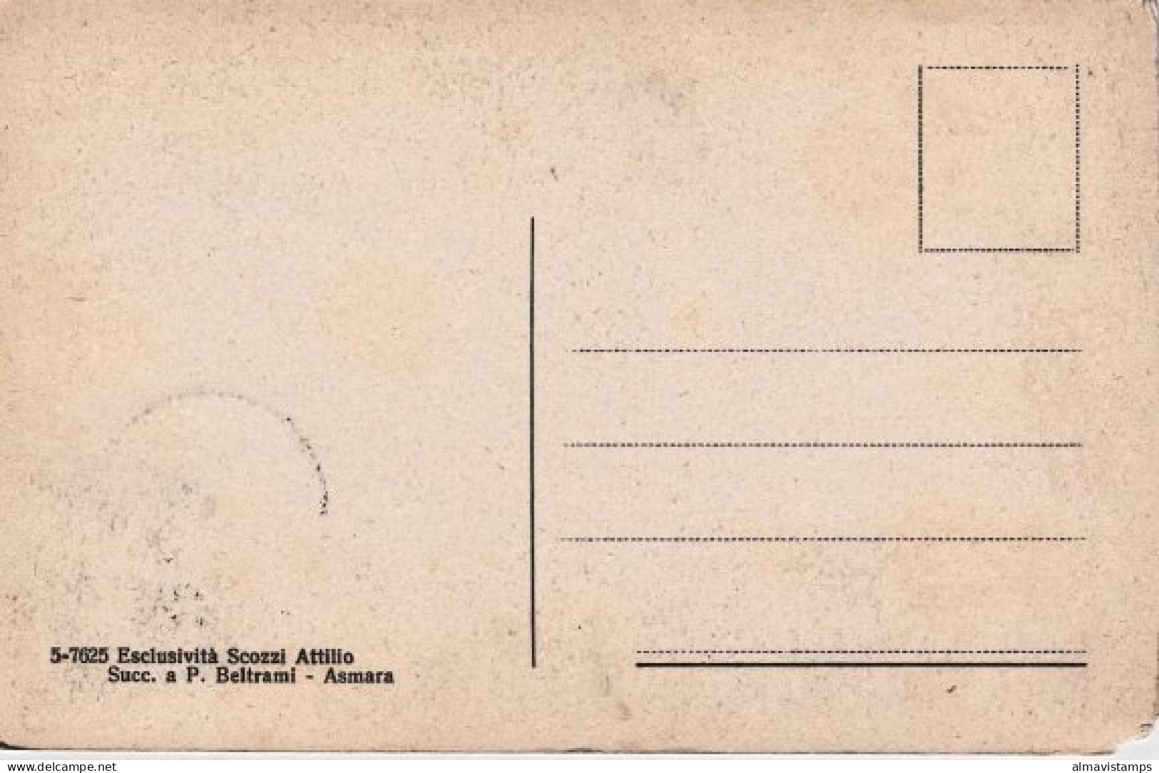 1930-Eritrea Tessenei Diga, Cartolina Affrancata 2c.su 1b.catalogo Sassone Euro  - Erythrée