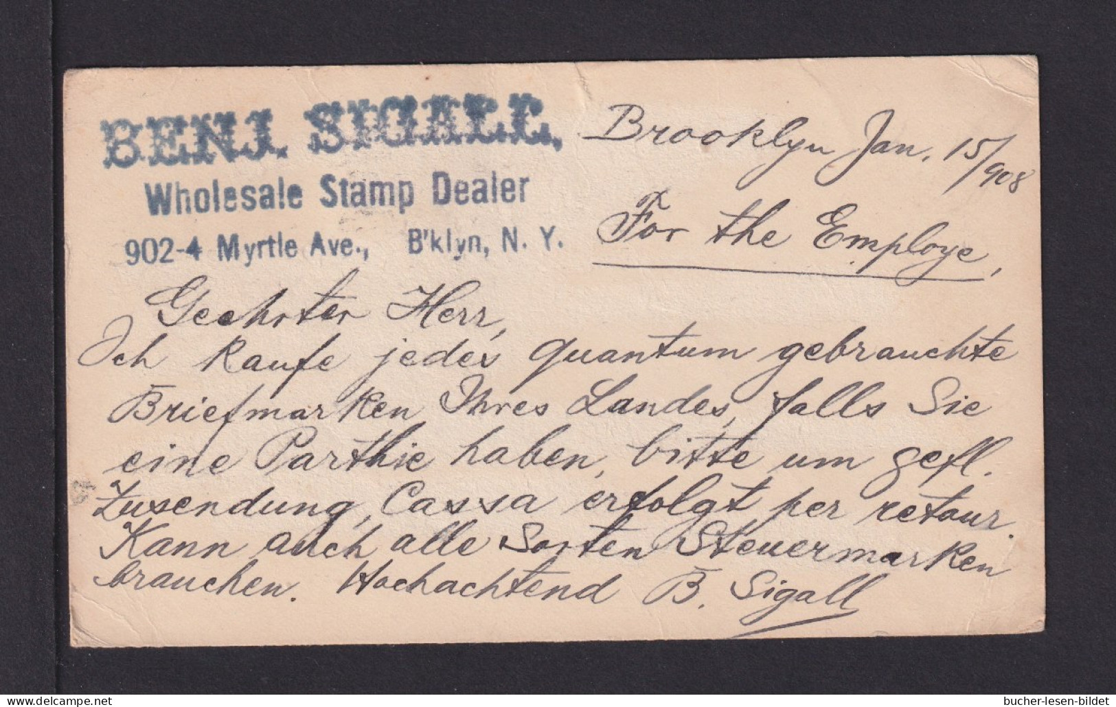 1908 - 1 C. Ganzsache Mit Zufrankatur Ab Brooklyn Nach SAMOA, Nachgesandt Nach TONGA - Lettres & Documents