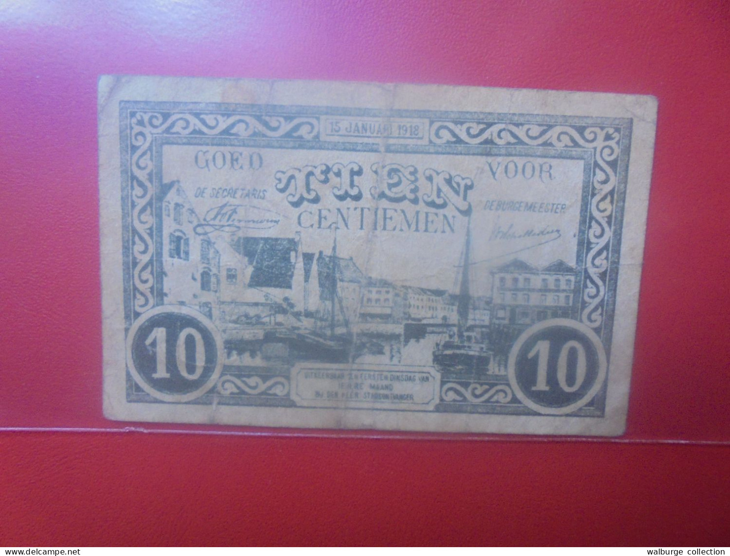 LIER 10 Centimes 1918 (Billet De Nécéssité) (B.33) - 1-2 Francs