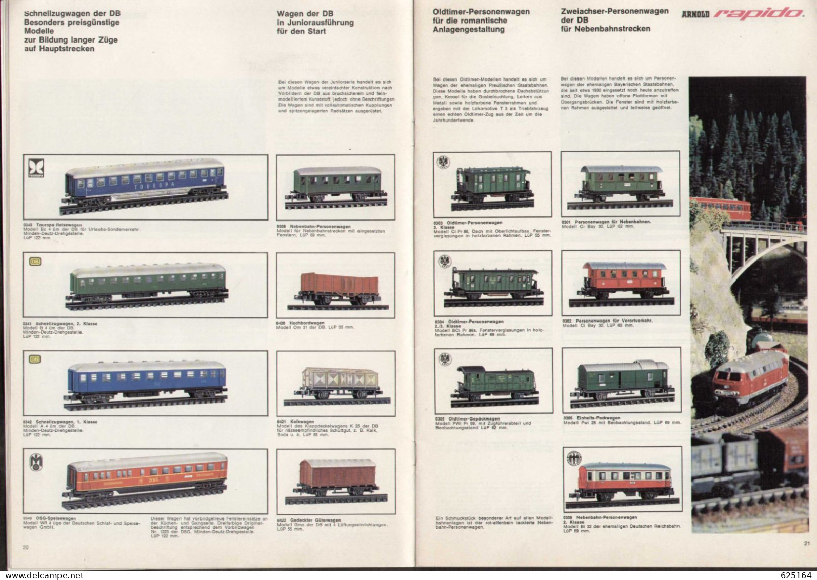 Catalogue ARNOLD RAPIDO 1968/69 Katalog Spurweite N = 9 Mm.  Maßstab 1:160 - Deutsch