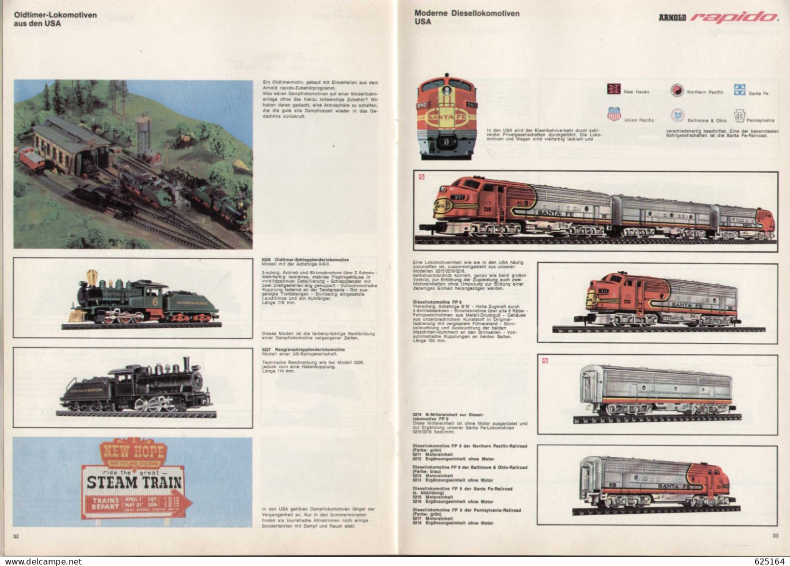 Catalogue ARNOLD RAPIDO 1968/69 Katalog Spurweite N = 9 Mm.  Maßstab 1:160 - Deutsch