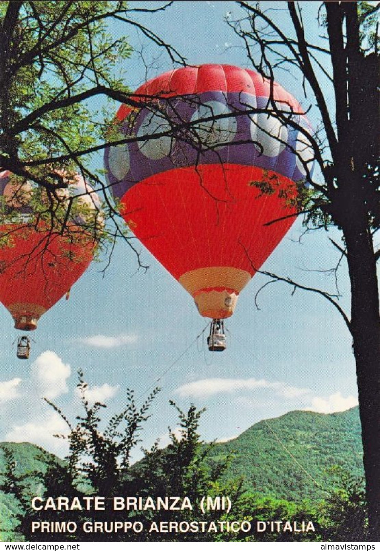 1989-San Marino Aerogramma Cartolina Illustrata Del Primo Gruppo Aerostatico D'I - Airmail