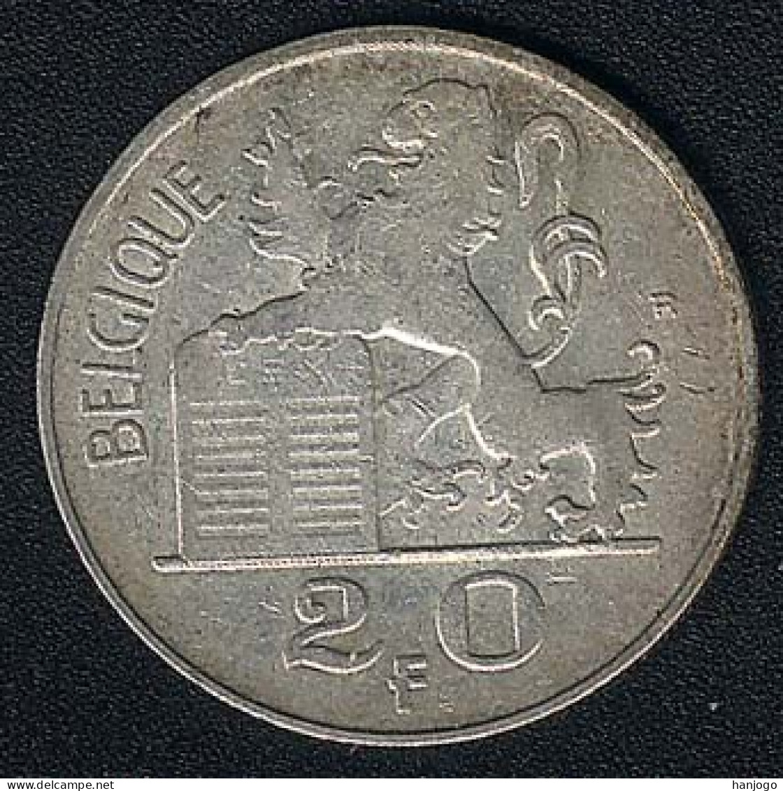 Belgien, 20 Francs 1954 Französisch, Silber, Rare - 20 Frank