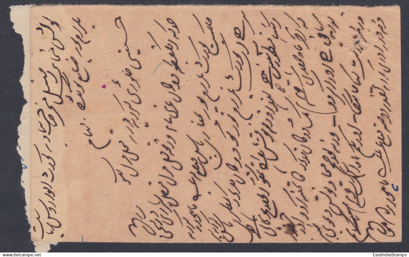 Inde British India 1929 Used Registered King George V Postcard, Refused, Return Mail, Post Card, Postal Stationery - 1911-35  George V