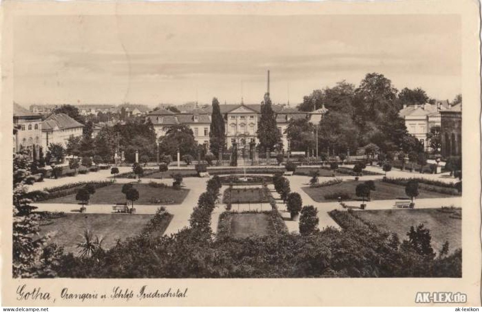 Ansichtskarte Gotha Orangerie U. Schloss Friedrichstal 1935 - Gotha