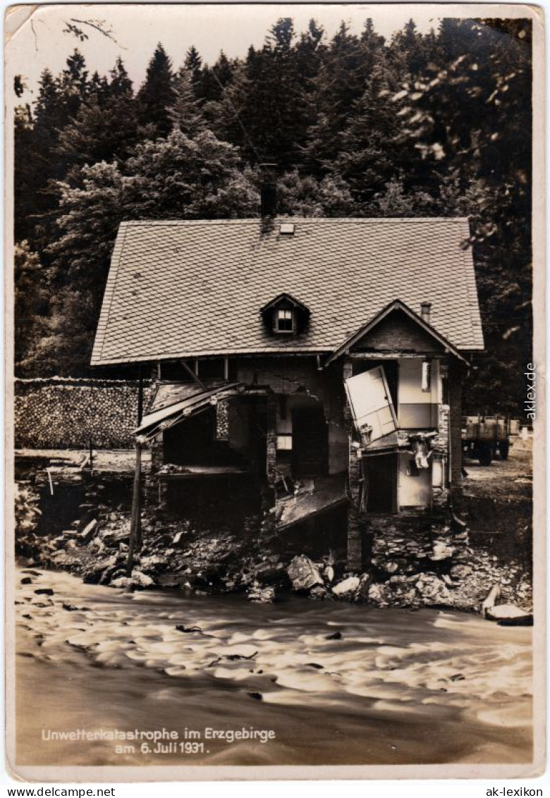 Antonsthal-Breitenbrunn Erzgebirge Umweltkatastrophe Im Erzgebirge 6. Juli 1931 - Breitenbrunn