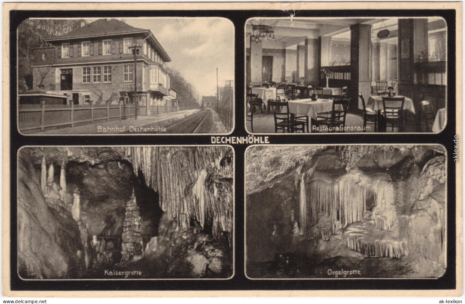 Grüne Iserlohn 4 Bild: Bahnhof, Restaurationsraum Und Höhle 1931 - Iserlohn