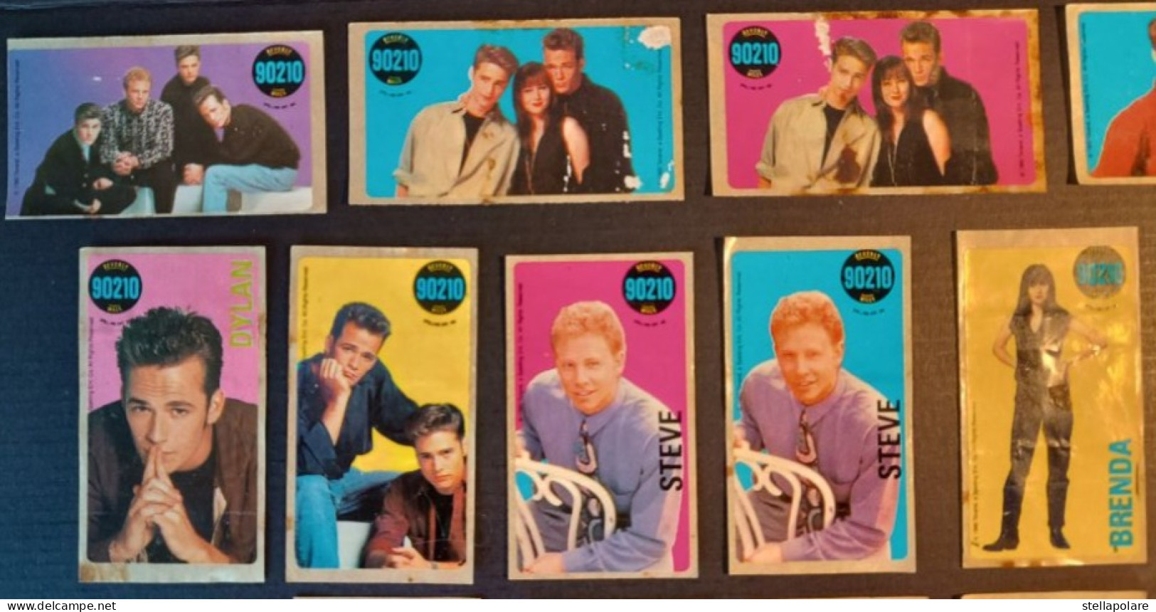 Lot Of 16 Bubble Gum 90210 BEVERLY HILLS 1992 TORAND Advertising Stickers DUNKIN Наклейки - Andere & Zonder Classificatie