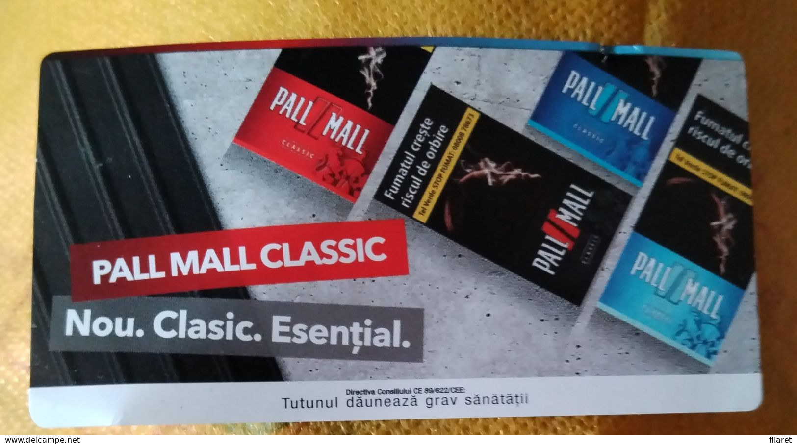 PALL MALL-Romania,cigarettes Card,used - Other & Unclassified