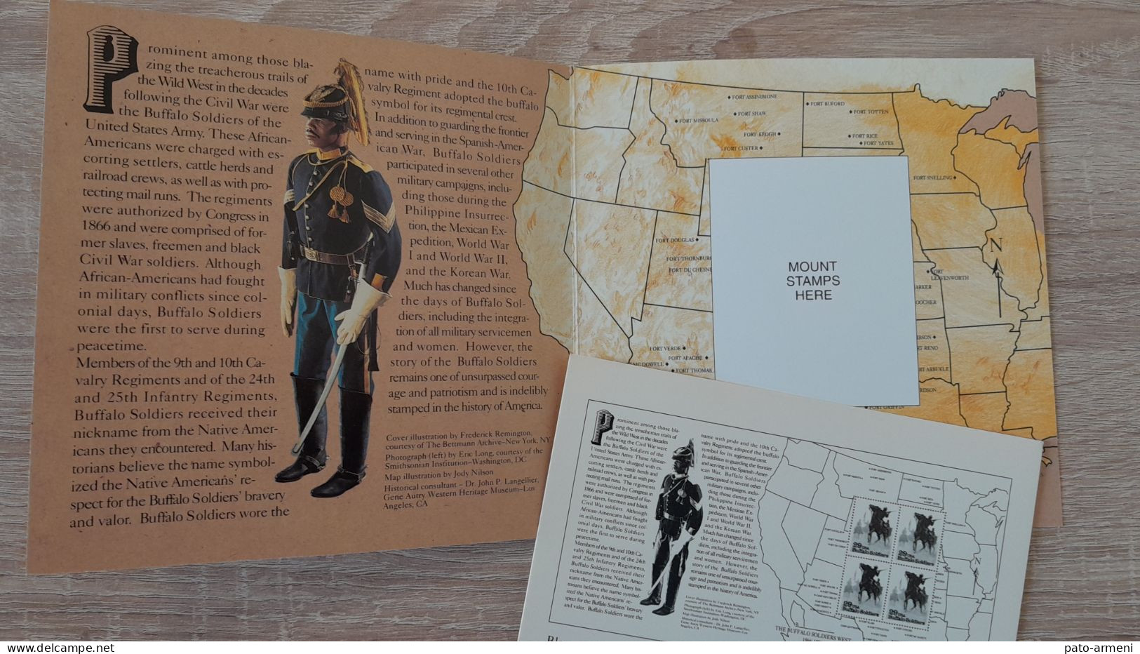 États-Unis – Timbre Folio Soldats Buffalo 1994 – Lot De 4 Timbres Neuf MNH - Unused Stamps