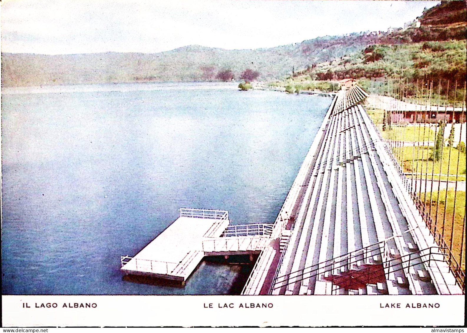 1960-ROMA GIOCHI XVII^OLIMPIADE Apertura Campo Regate Lago Albano (21.8) Annullo - Olympische Spiele