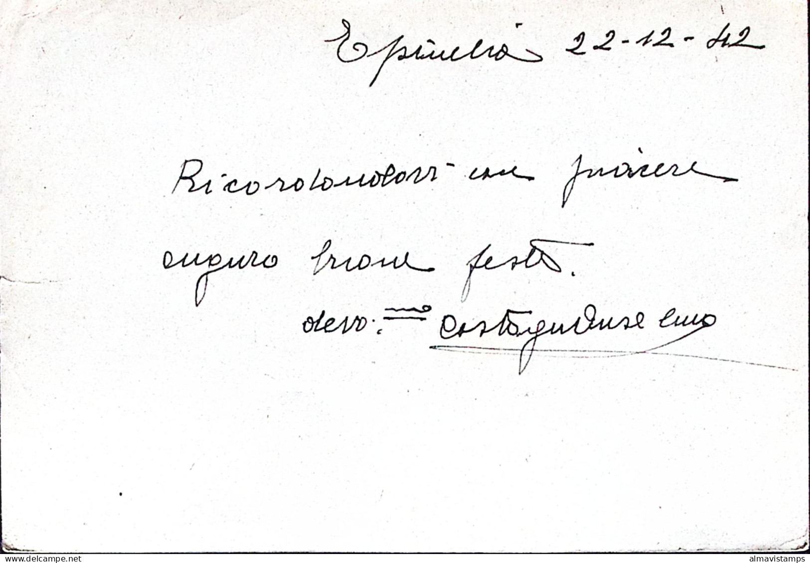 1942-MILIZIA NAZ FORESTALE/Coorte Di Aosta Tondo Su Cartolina Franchigia Senza I - Italian Eastern Africa