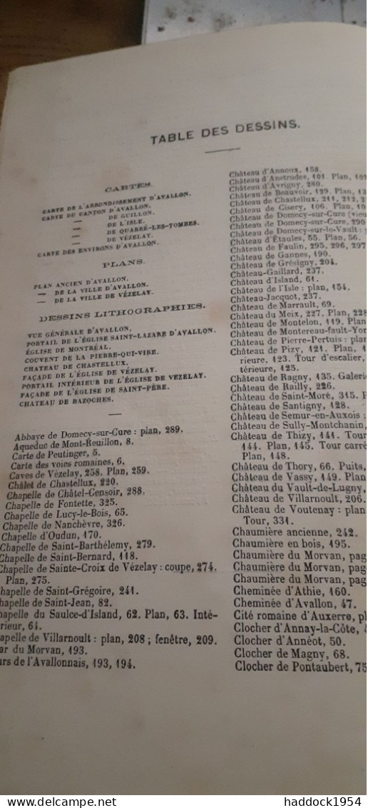 arrondissement d'avallon description des villes et campagnes VICTOR PETIT gallot 1870