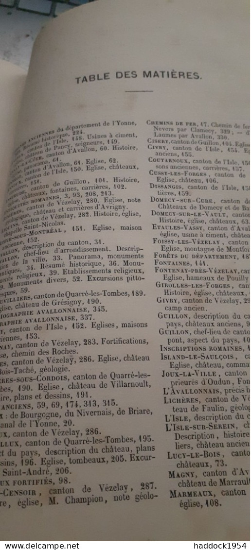 arrondissement d'avallon description des villes et campagnes VICTOR PETIT gallot 1870