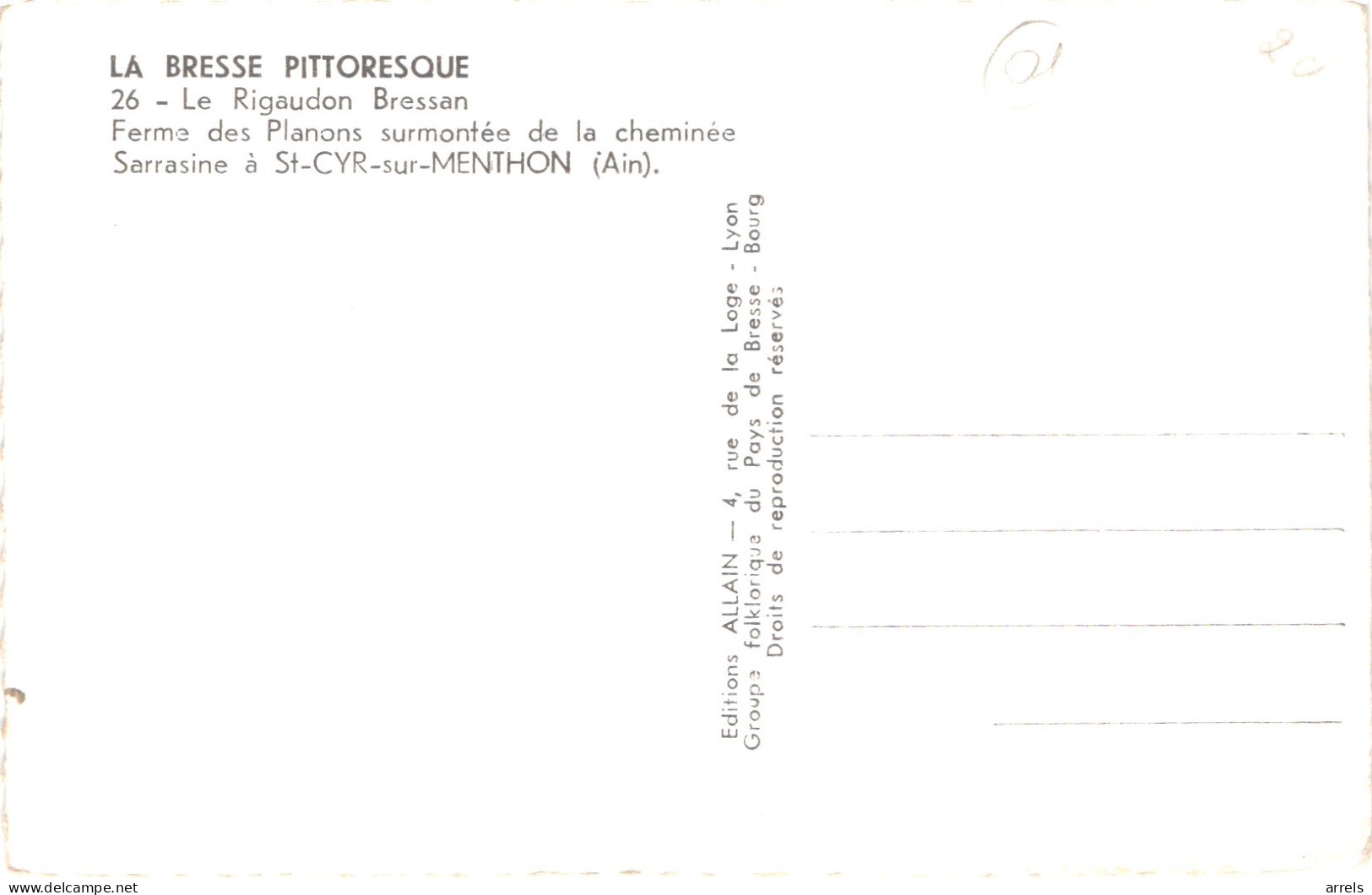 FR01 AIN DESTOCKAGE - Lot de 20 CPA  - bon état - voir scans recto verso qui ne cachent rien