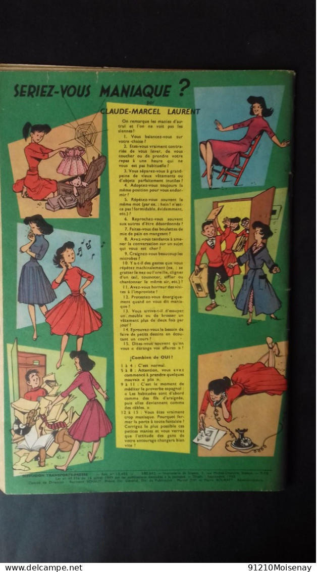 MAGAZINE  FILLETTE  N°SPECIAL De 1958   LOT De 3 - Fillette