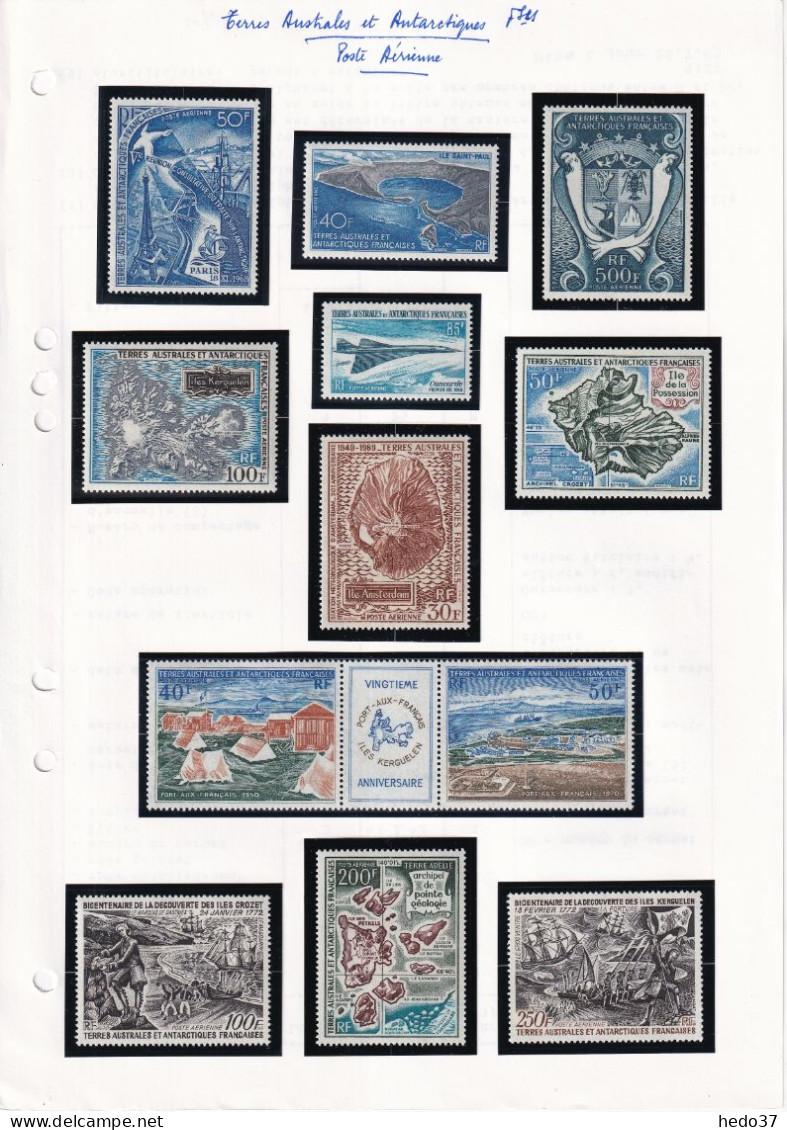 T.A.A.F. Poste Aérienne 1963/1998  - Collection Cote : 2620 € - Neufs ** Sans Charnière - TB - Collections, Lots & Séries