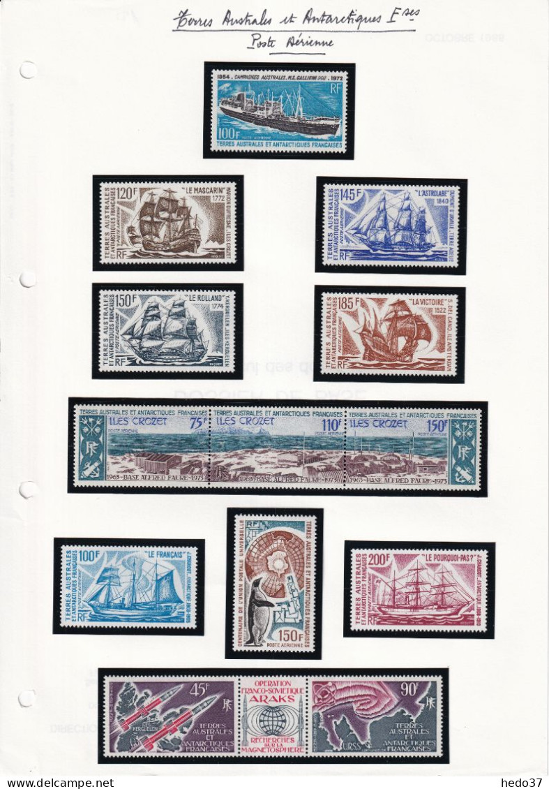 T.A.A.F. Poste Aérienne 1963/1998  - Collection Cote : 2620 € - Neufs ** Sans Charnière - TB - Collections, Lots & Séries