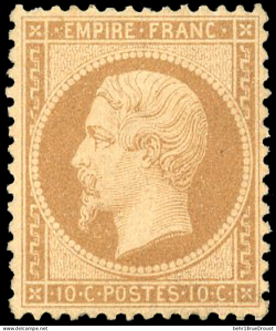 * 21 - 10c. Bistre. Excellent Centrage. Très Frais. SUP. - 1862 Napoléon III