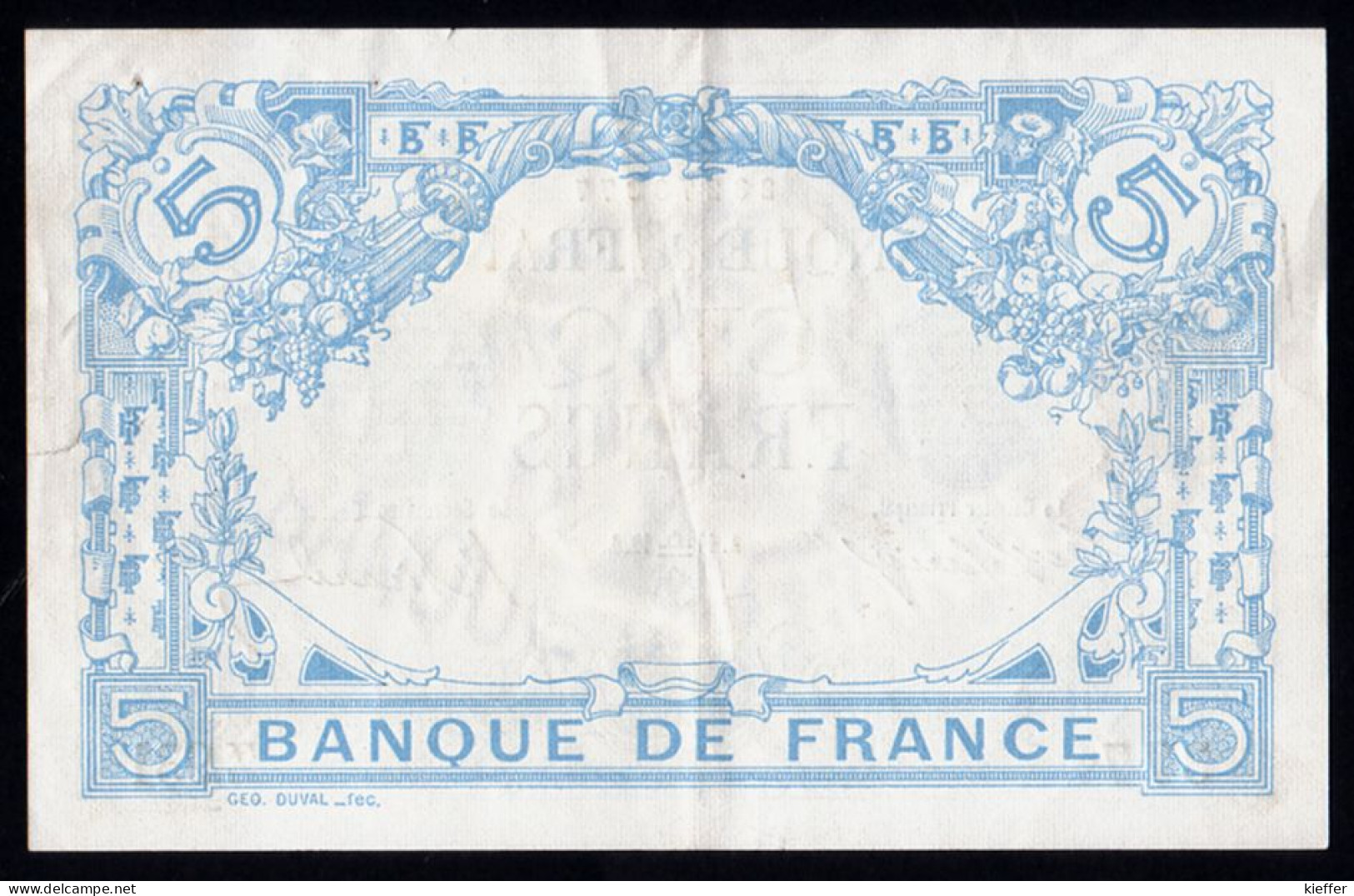 5F Bleu 11.08.1912 - Signe Balance - Pr SUP - Fay : 2.9 - 5 F 1912-1917 ''Bleu''