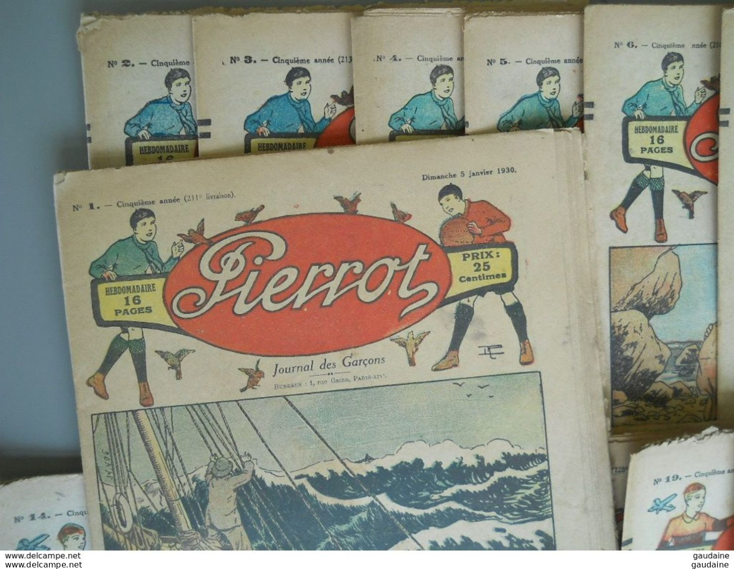 PIERROT - Journal Des Garçons - 1930  - Année Complète - 52 Numéros - Pierrot