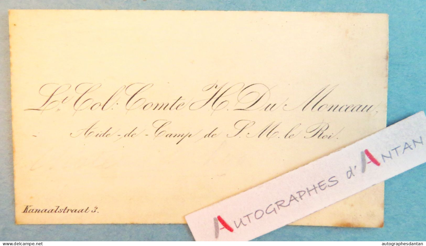 ● L.A.S 1876 Henri Du MONCEAU Aide De Camp Roi De Hollande > Compositeur Ernest REYER Lettre La Haye Né Tournai Belgique - Koninklijke Families