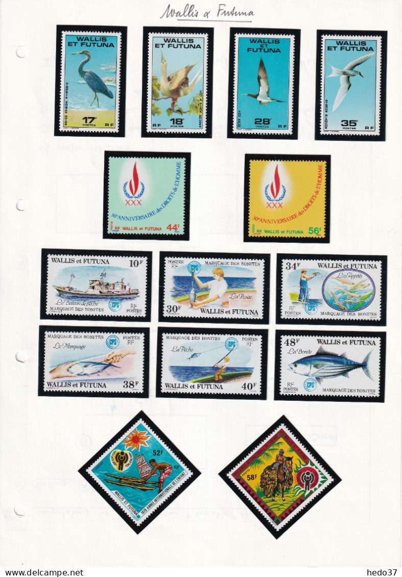 Wallis Et Futuna  - Collection 1964/1990 Cote : 690 € - Neufs ** Sans Charnière - TB - Collections, Lots & Séries