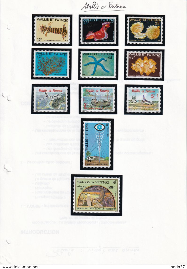 Wallis et Futuna  - Collection 1964/1990 cote : 690 € - Neufs ** sans charnière - TB