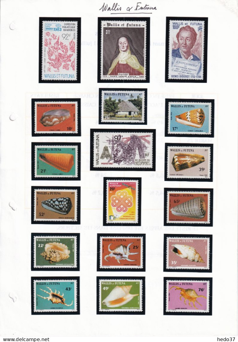 Wallis et Futuna  - Collection 1964/1990 cote : 690 € - Neufs ** sans charnière - TB