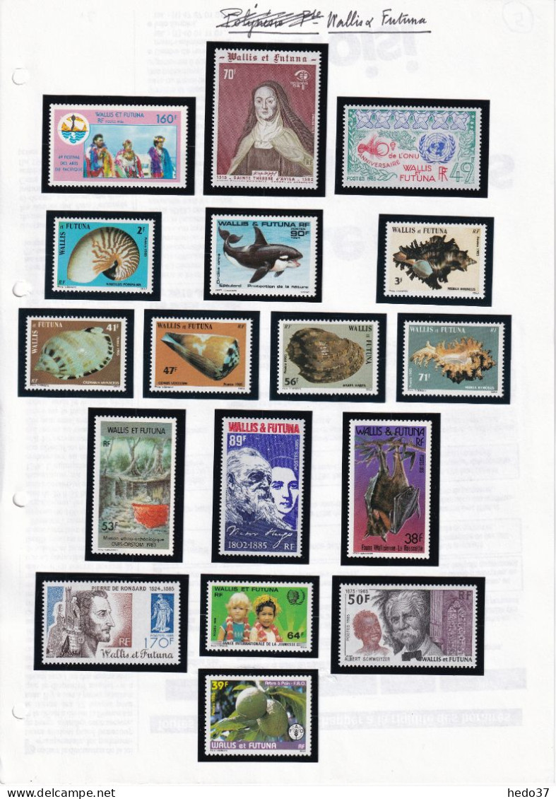 Wallis et Futuna  - Collection 1964/1990 cote : 690 € - Neufs ** sans charnière - TB