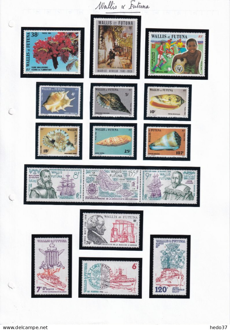 Wallis et Futuna  - Collection 1964/1990 cote : 690 € - Neufs ** sans charnière - TB