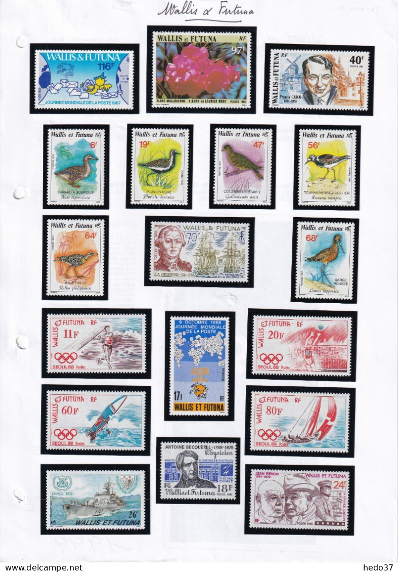 Wallis et Futuna  - Collection 1964/1990 cote : 690 € - Neufs ** sans charnière - TB