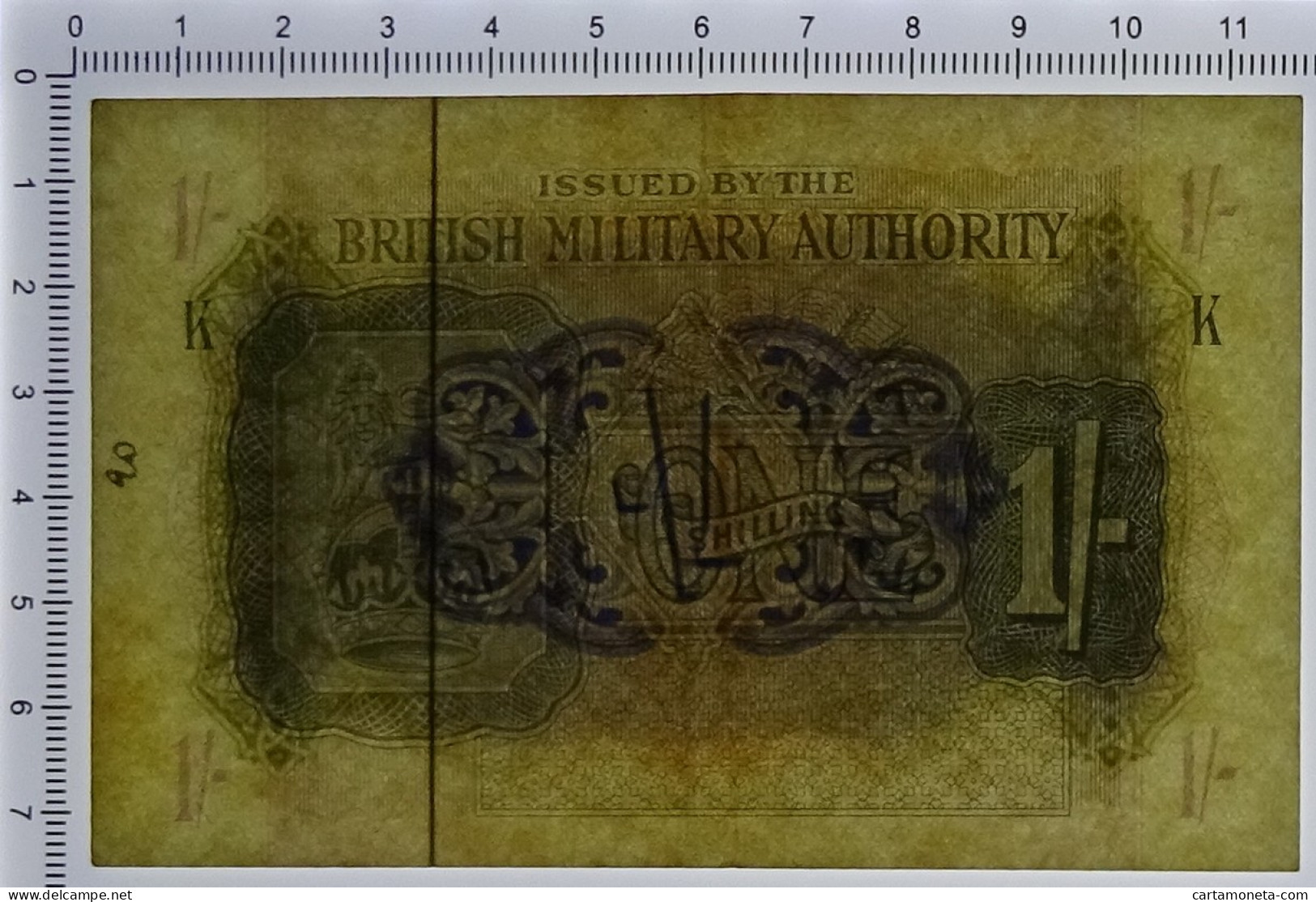 1 SHILLING OCCUPAZIONE INGLESE IN ITALIA BRITISH M AUTHORITY 1943 BB+ - Occupation Alliés Seconde Guerre Mondiale