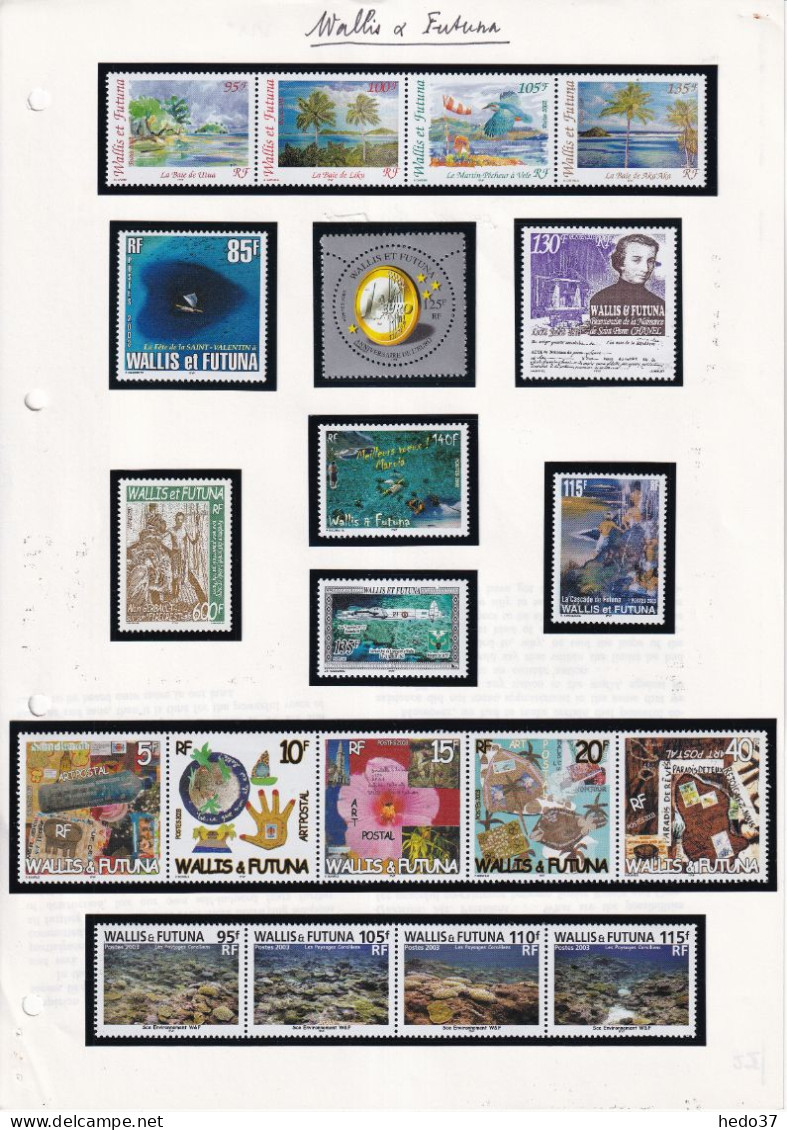 Wallis Et Futuna  - Collection 2000/2010 - Faciale 360 € - Neufs ** Sans Charnière - TB - Lots & Serien