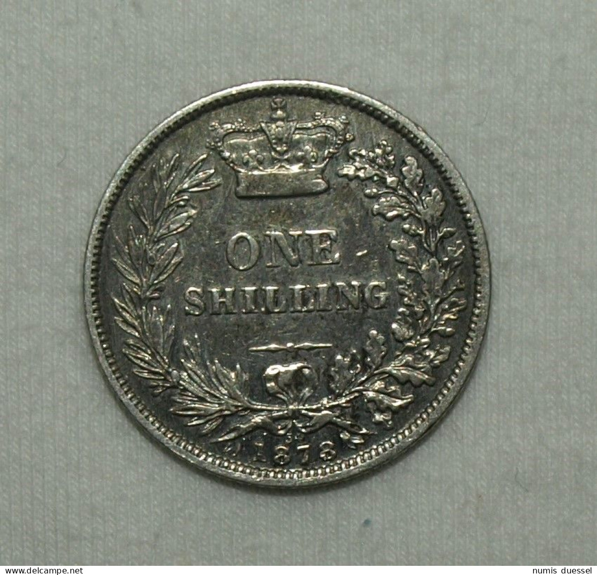 Silber/Silver Die Number 54 Großbritannien/Great Britain Victoria Young Head, 1878, 1 Shilling VZ/XF - Andere & Zonder Classificatie