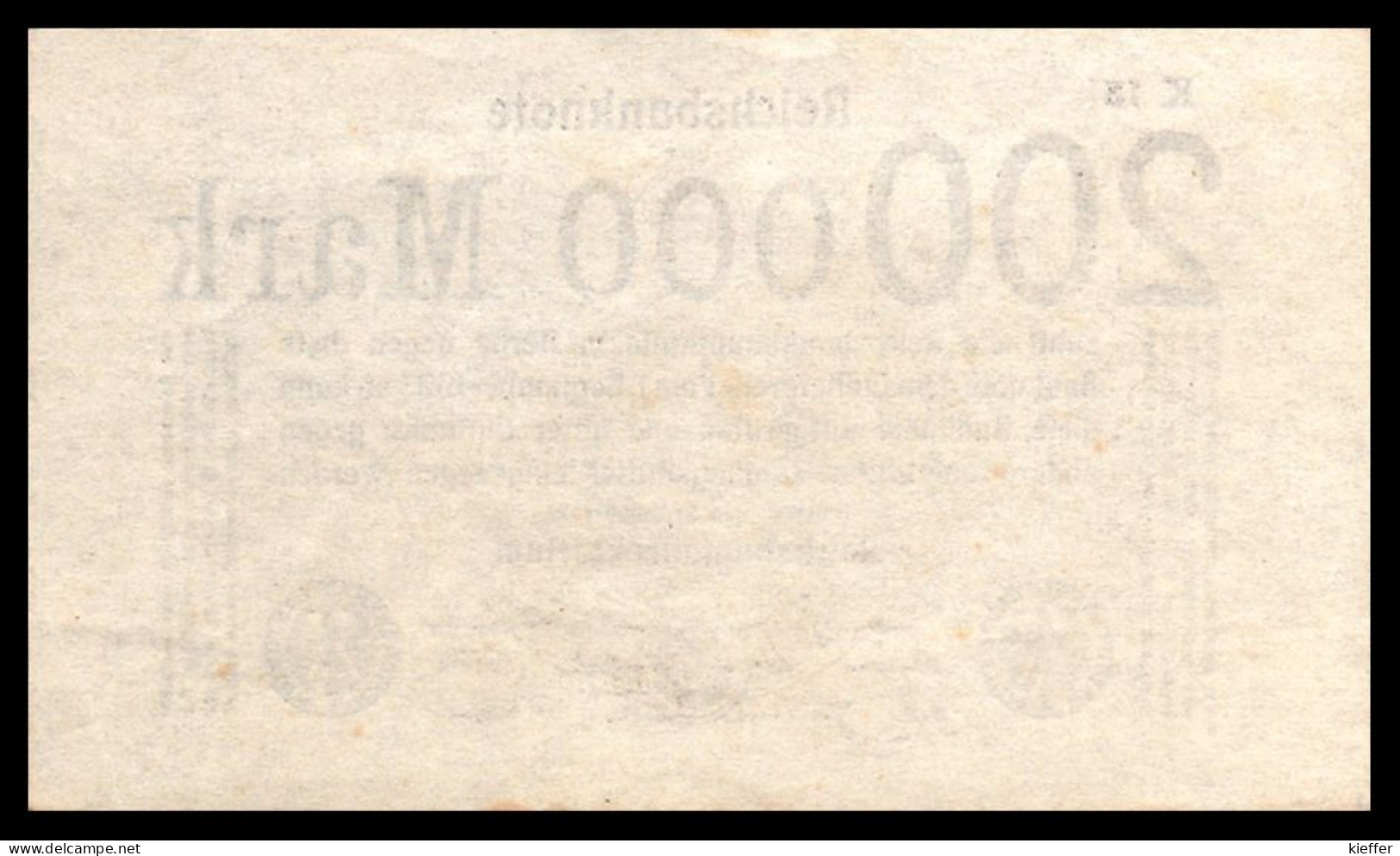 DEUTSCHLAND - ALLEMAGNE - 200 000 Mark Reichsbanknote - 1923 - P100 - UNC / NEUF - 20 Mio. Mark