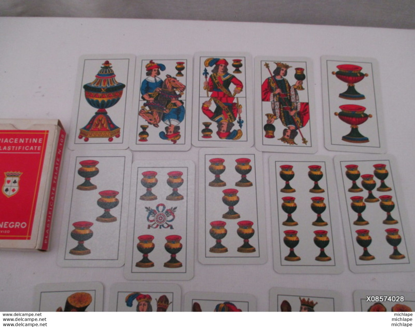 TAROT, DIVINATOIRE ,VOYANCE- CARTOMANCIE - ANCIEN  JEU - DAL NEGRO- 40 Cartes 10 Cm Sur 5,5  T B Etat - Tarots