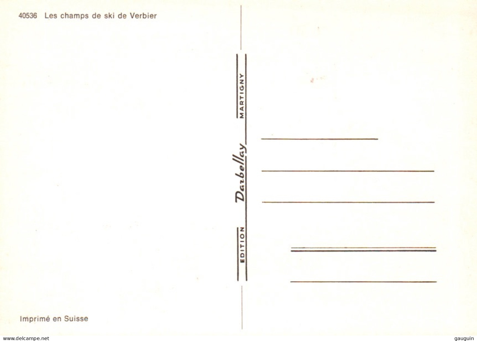 CPM - VERBIER - Panorama Téléphérique  LOT 2 CP / Edition Darbellay - Verbier